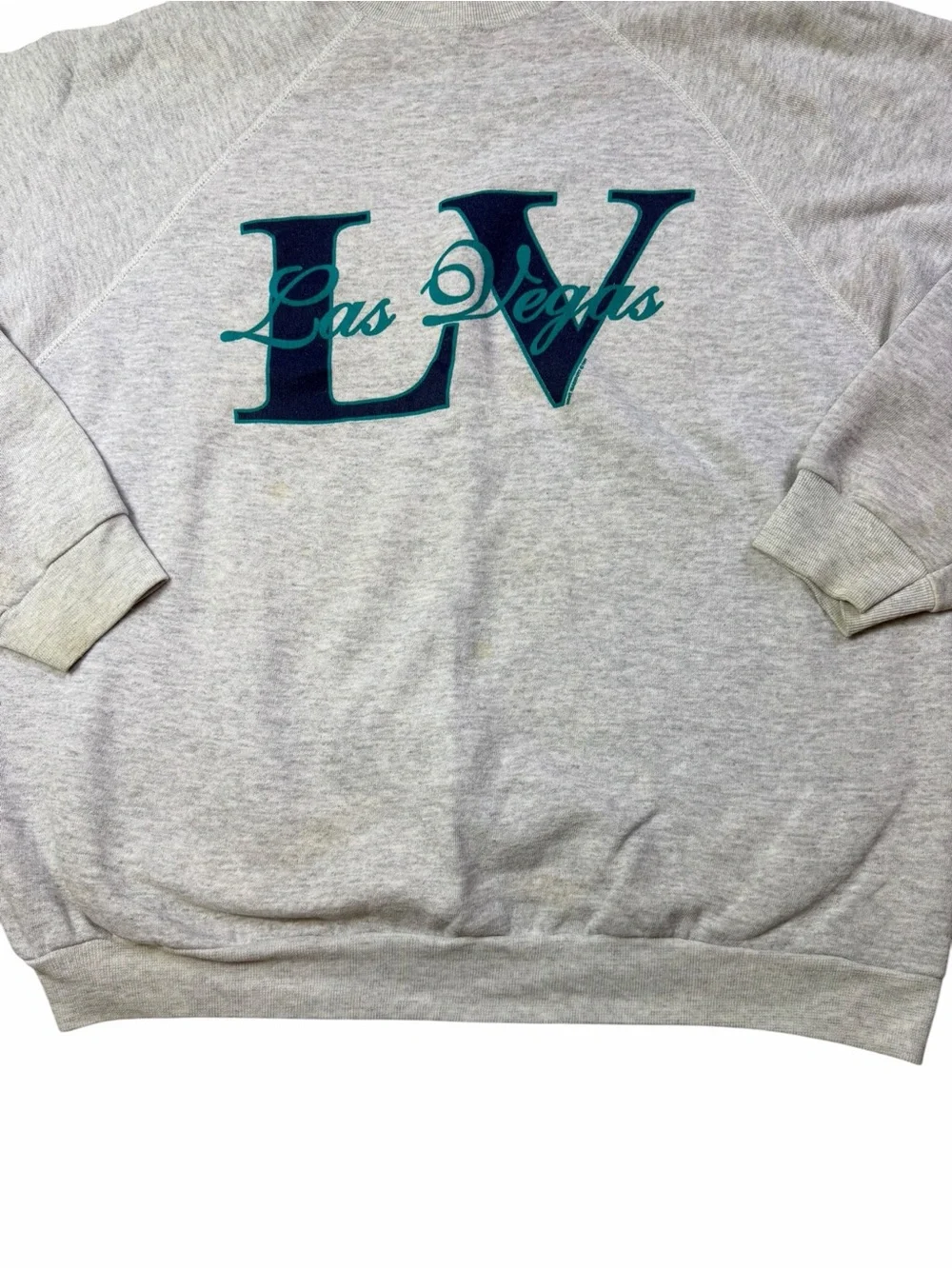 Vintage 1994 Las Vegas LV Brittania Gray Crewneck Pullover Sweatshirt
